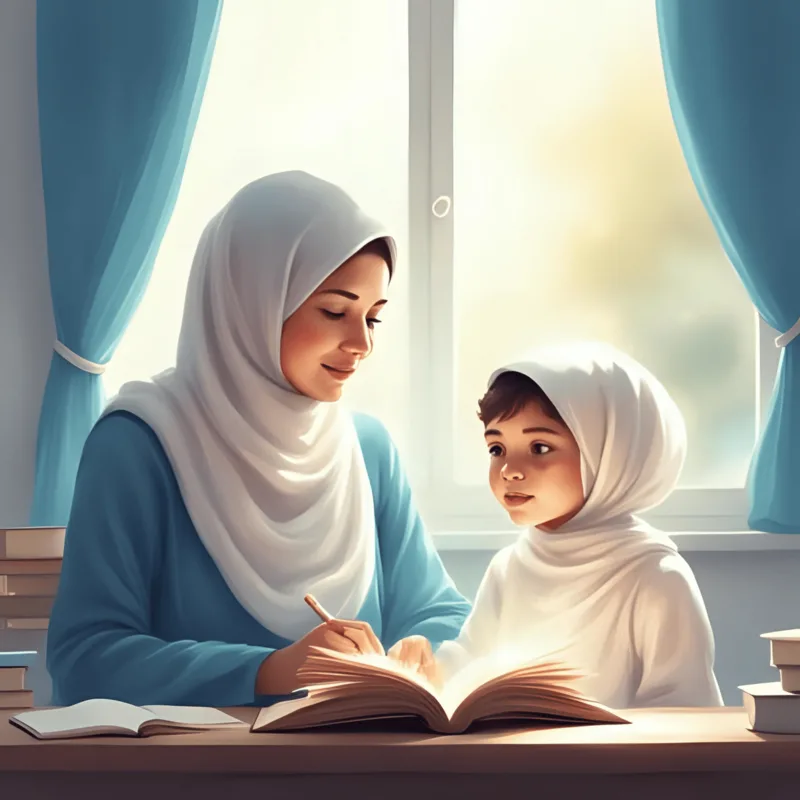 Children learning Arabic and Qur'an online at Bnan Academy
